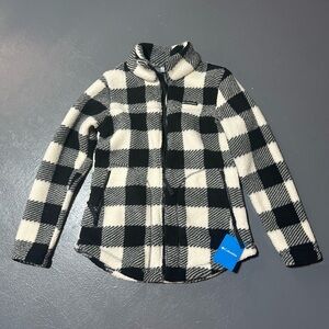NWT Columbia plaid women’s fleece jacket